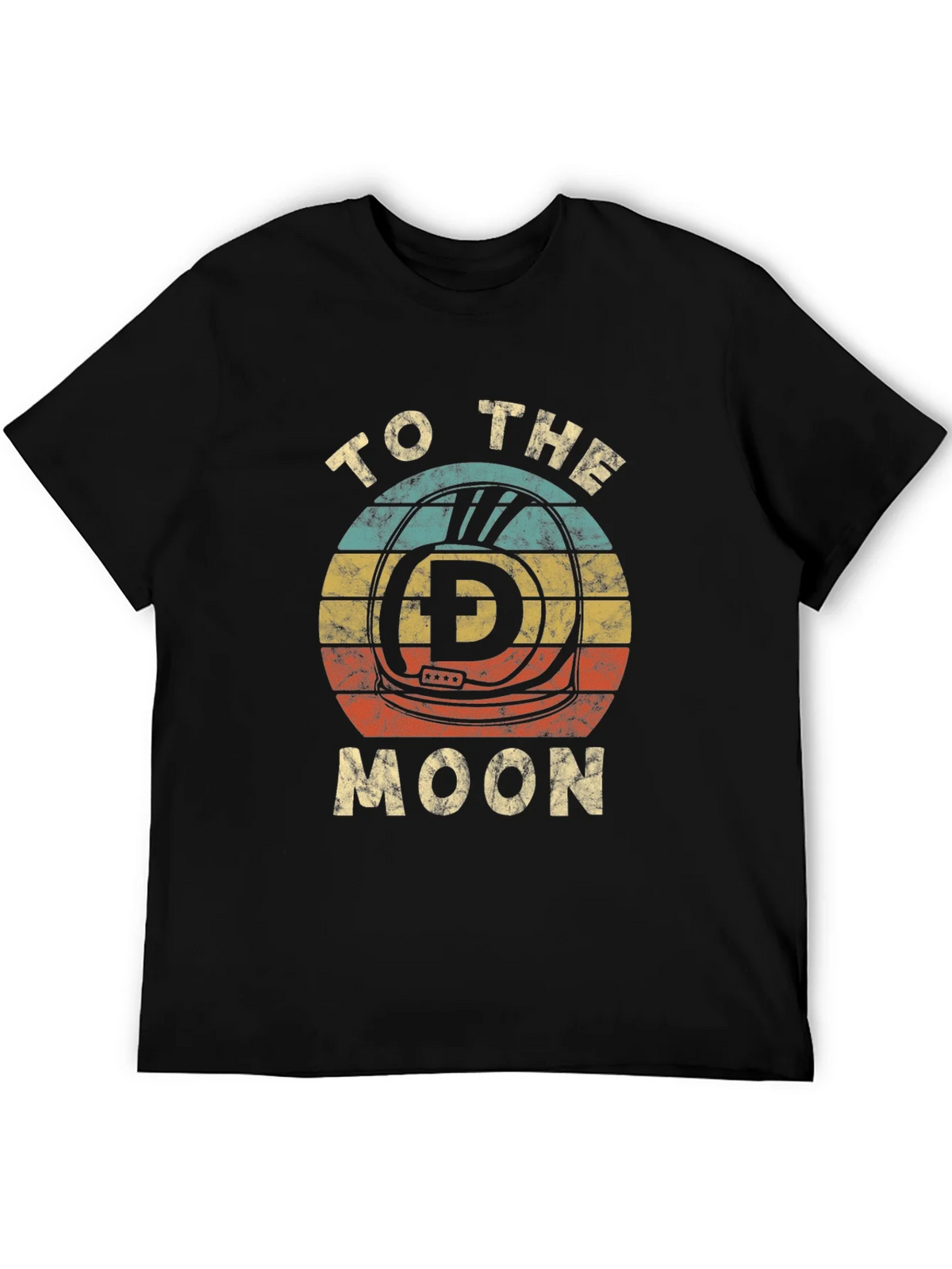 Retro Dogecoin To The Moon Graphic T-Shirt product image 5