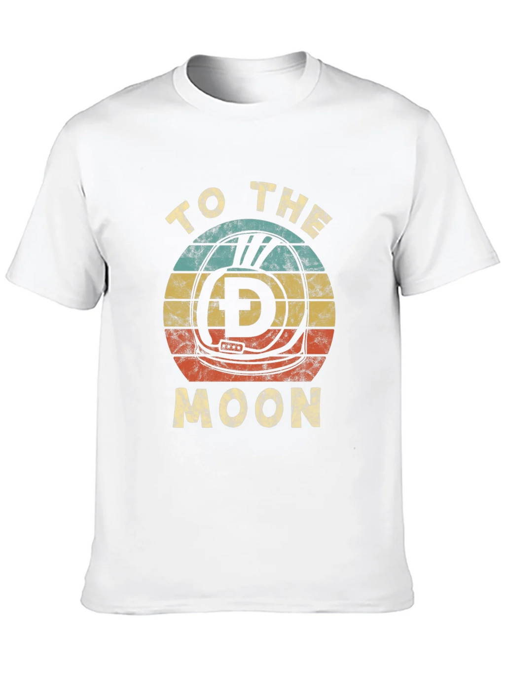 Retro Dogecoin To The Moon Graphic T-Shirt product image 9