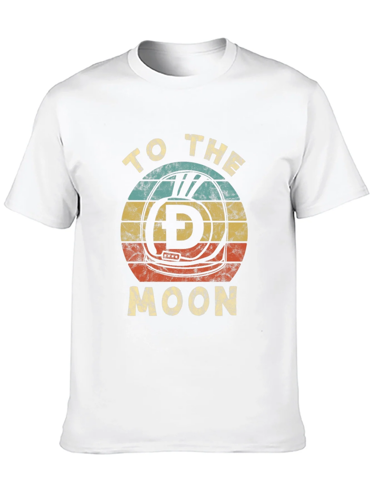 Retro Dogecoin To The Moon Graphic T-Shirt product image 9