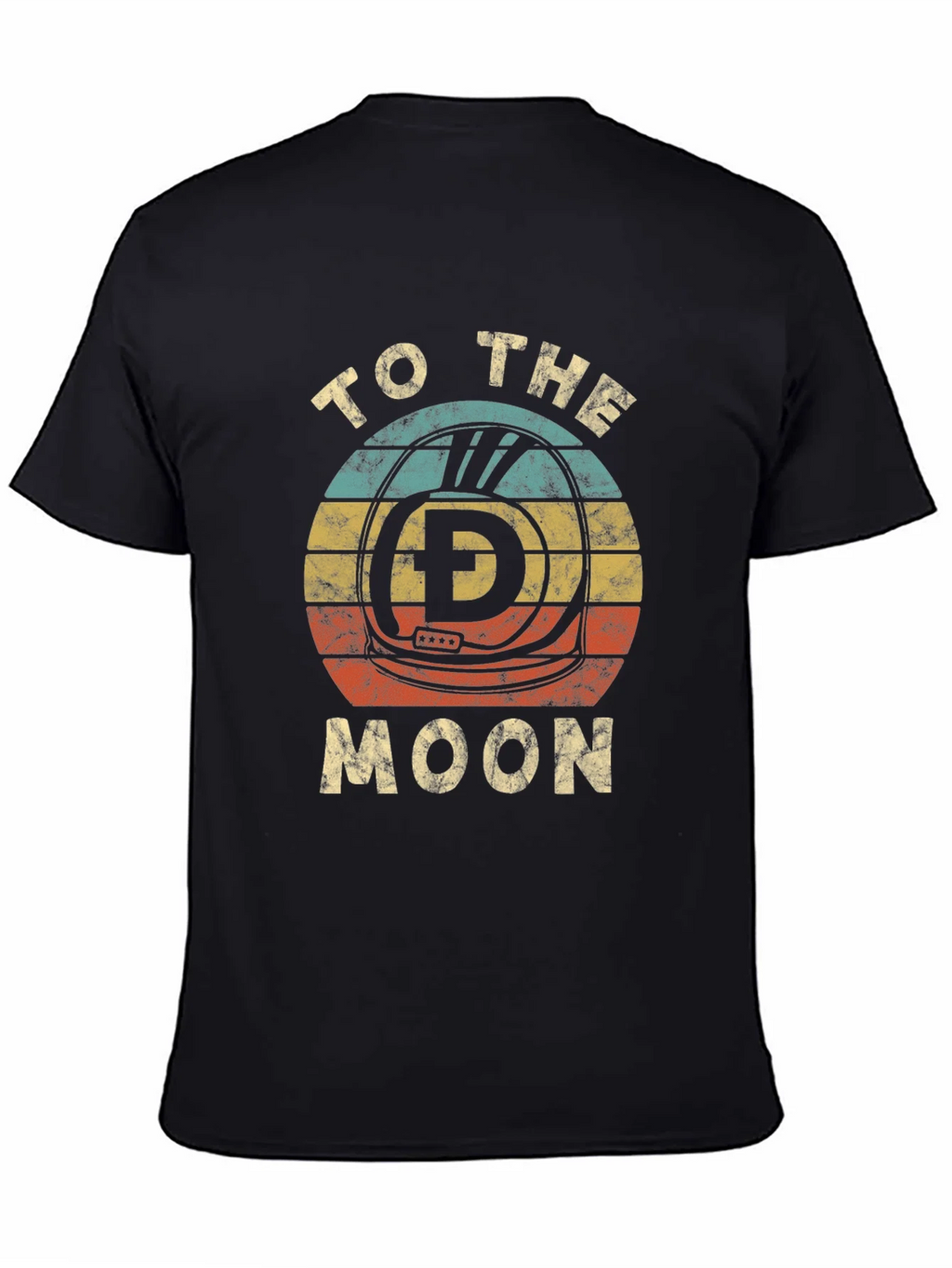 Retro Dogecoin To The Moon Graphic T-Shirt product image 4