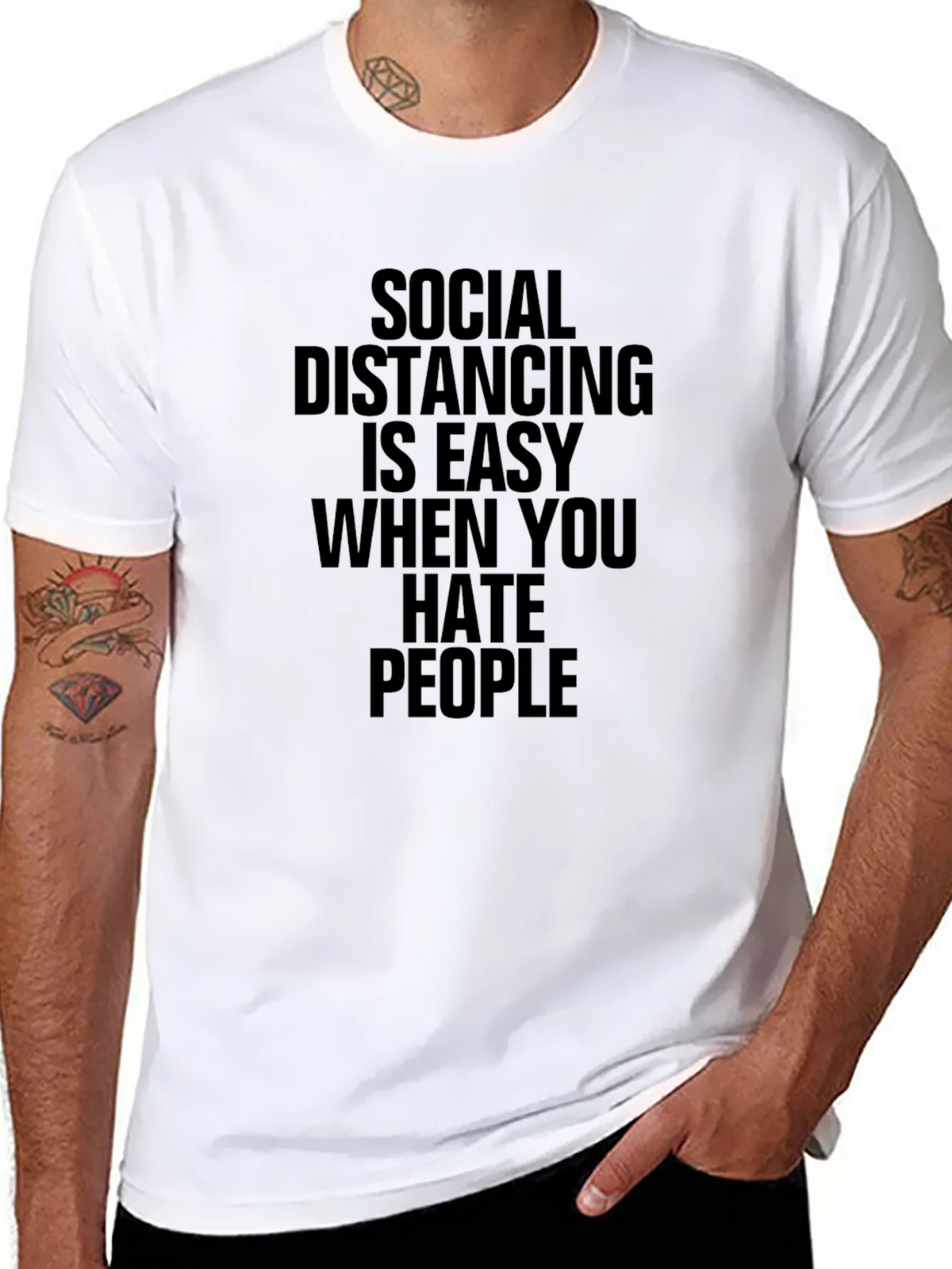 Social Distancing Hates People T-Shirt product image 7