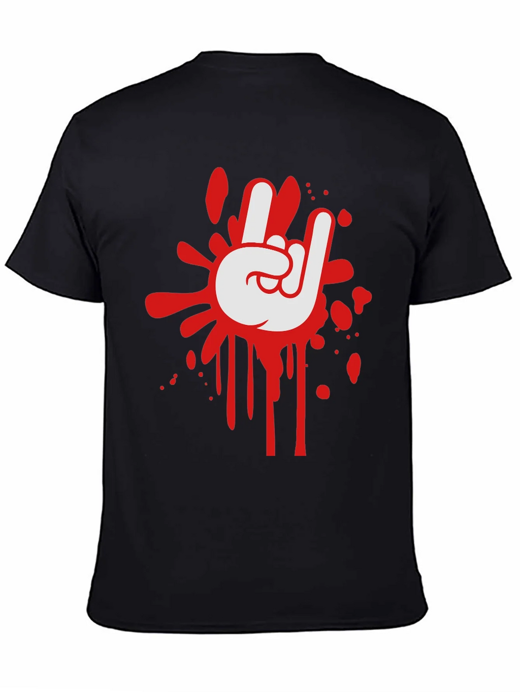 Rock On Graphic Black T-Shirt product image 4