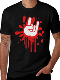 Rock On Graphic Black T-Shirt product image 1