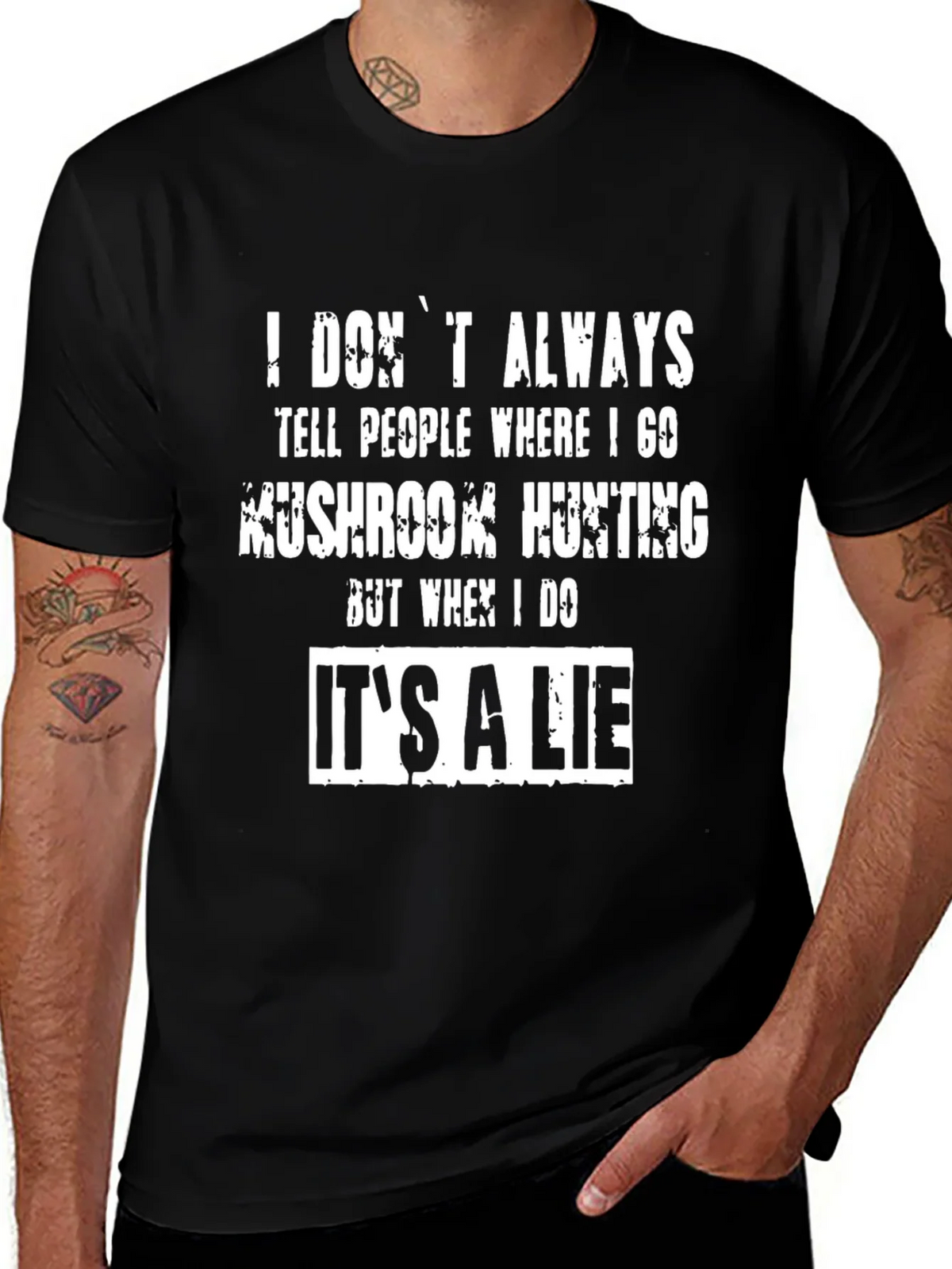 Funny Mushroom Hunting T-Shirt - Its a Lie product image 1