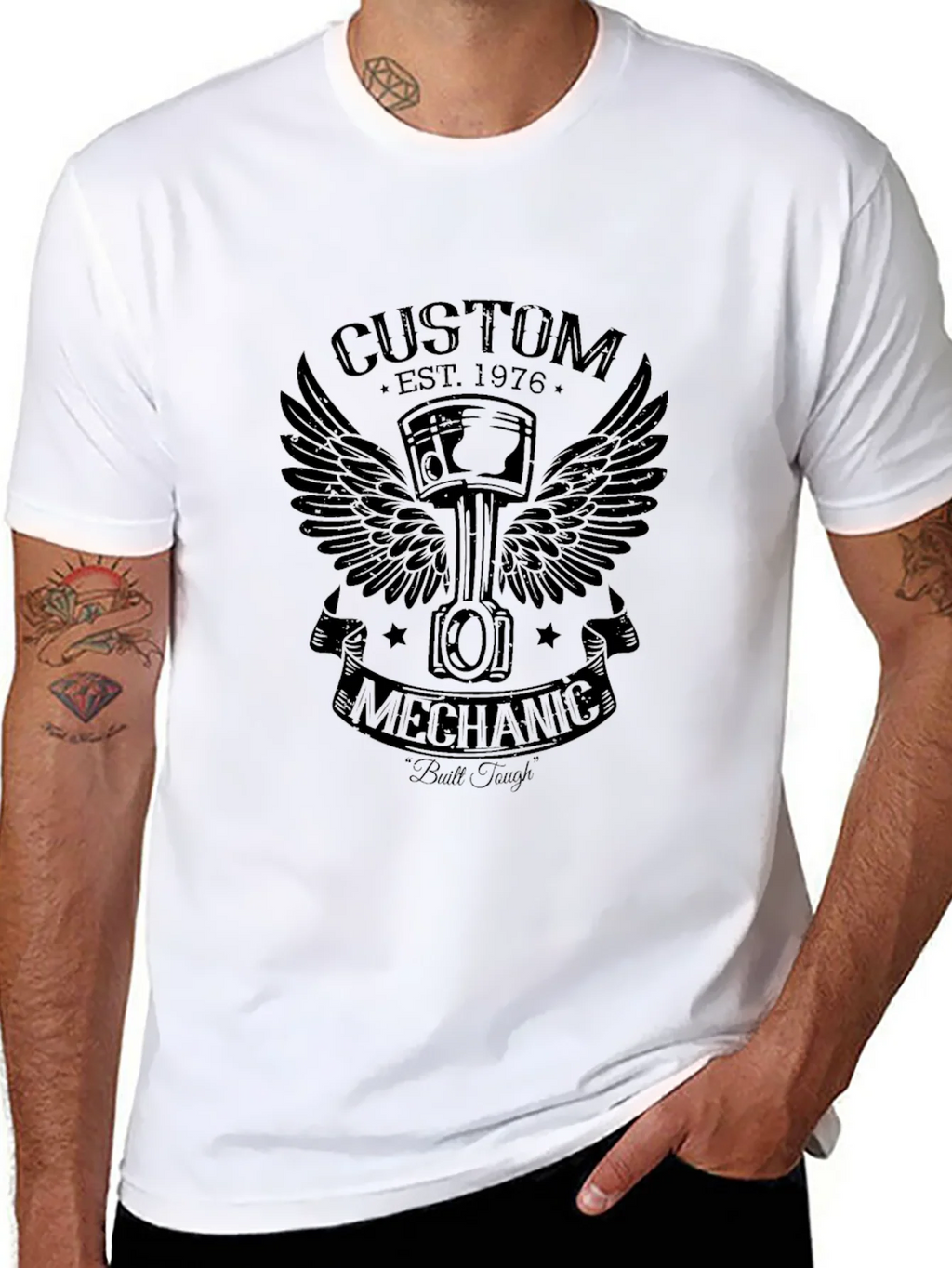 Custom Mechanic Est. 1976 T-Shirt product image 7