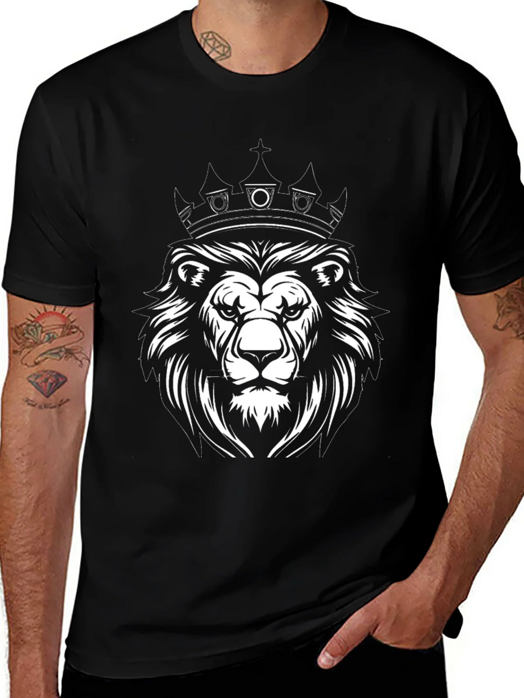 Lion King Graphic Black T-Shirt product image 1