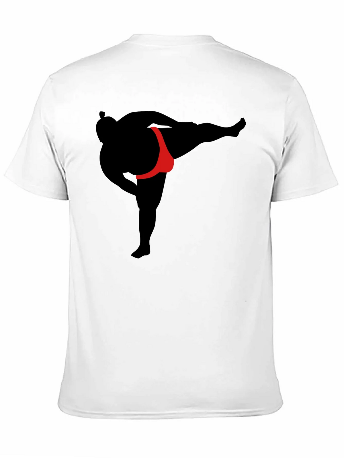Sumo Wrestler Graphic T-Shirt - Black product image 5