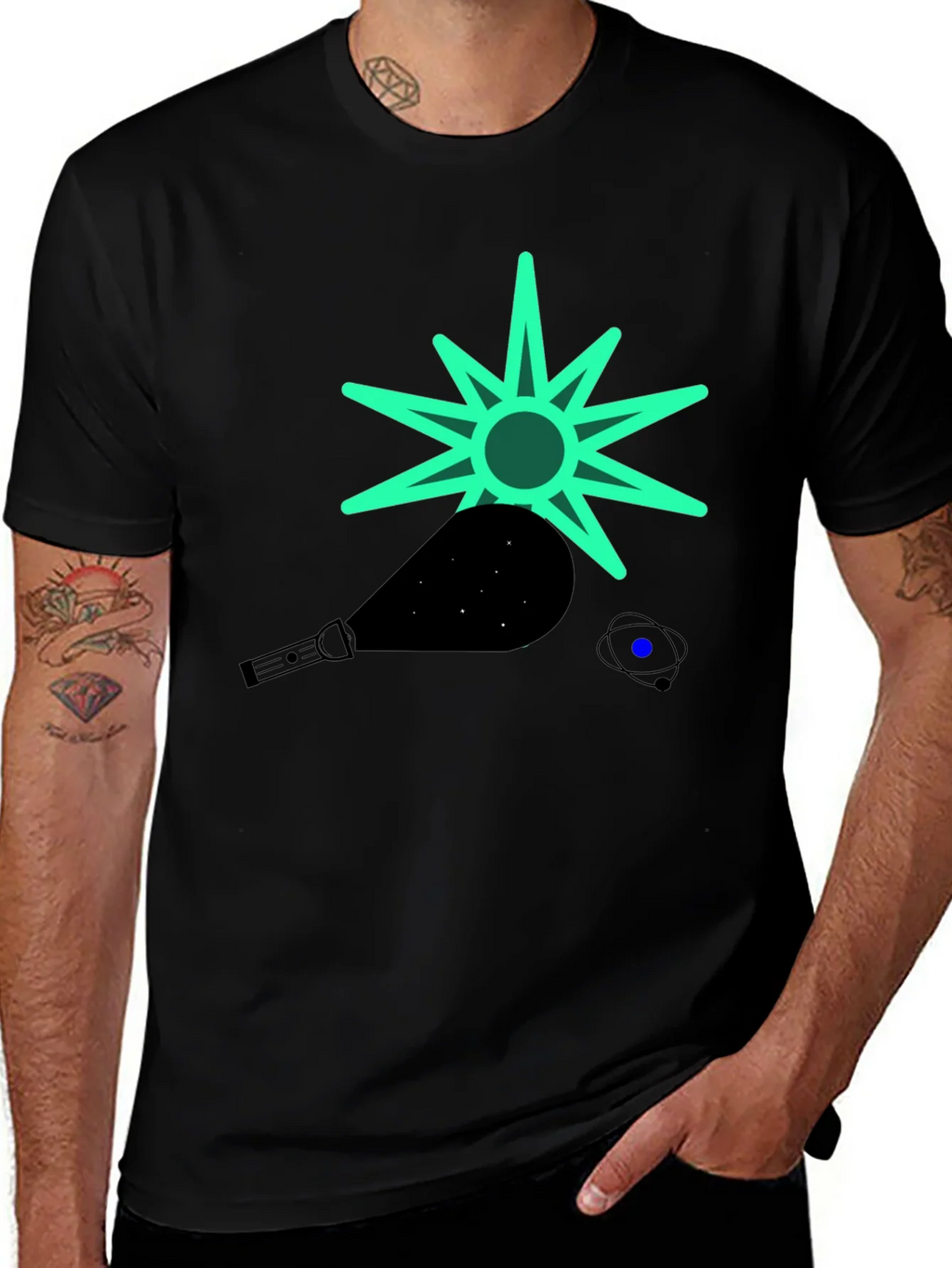 Cosmic Graphic Tee - Black T-Shirt product image 1