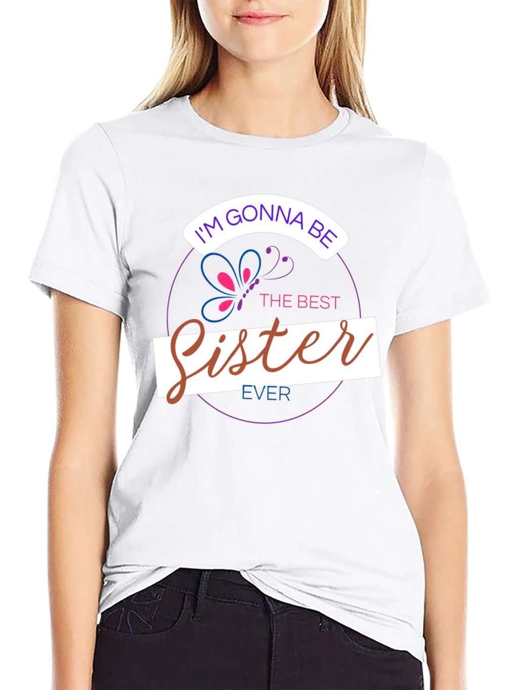 Im Gonna Be The Best Sister Ever T-Shirt product image 8