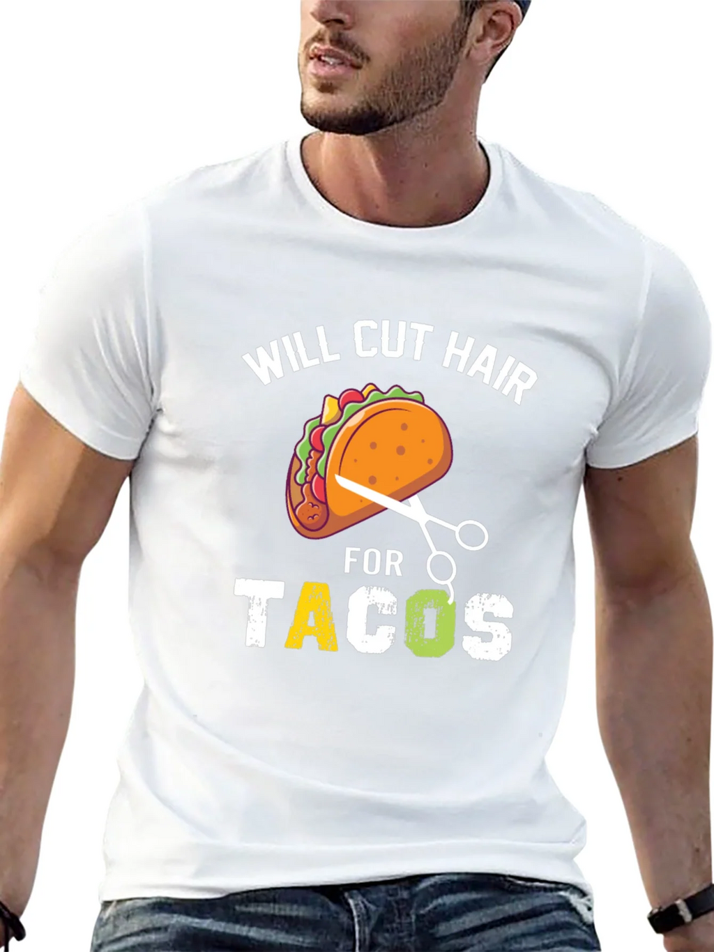 Will Cut Hair For Tacos T-Shirt product image 12