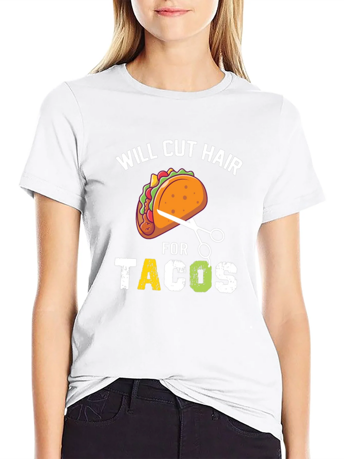 Will Cut Hair For Tacos T-Shirt product image 8