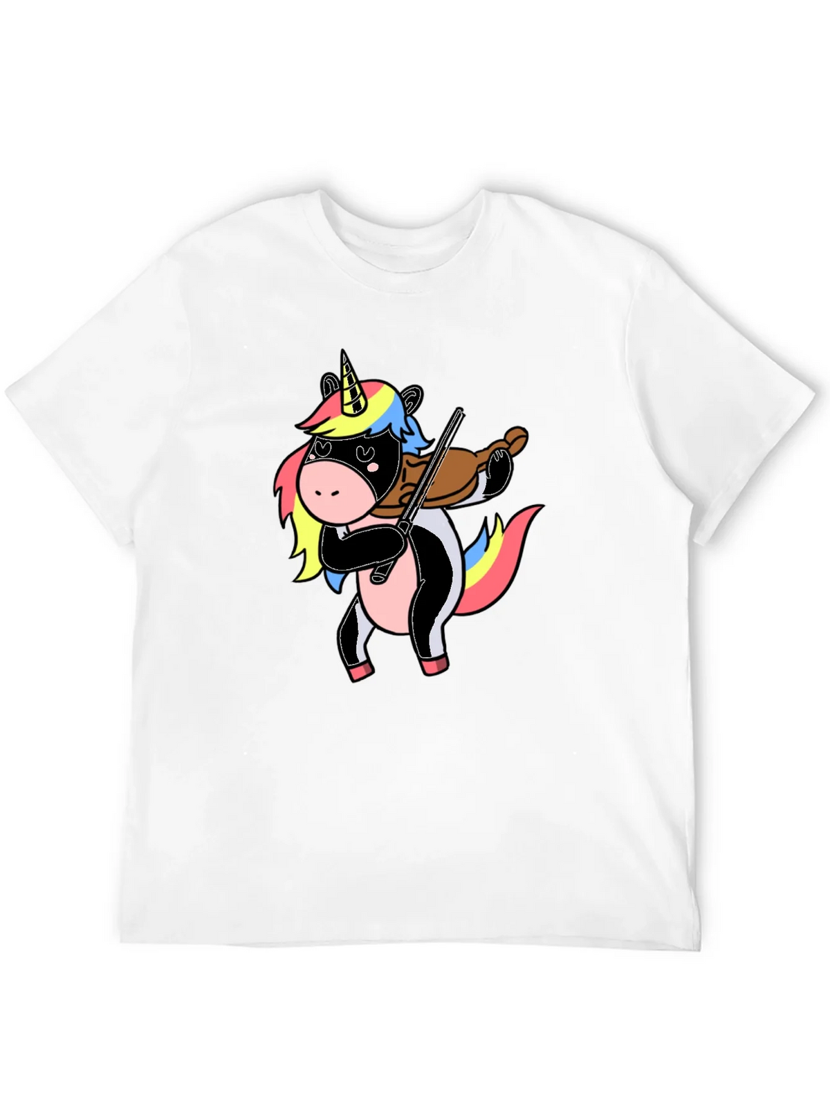Unicorn Violin Player Graphic T-Shirt product image 11