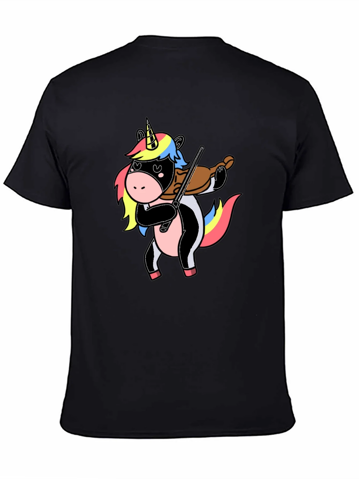 Unicorn Violin Player Graphic T-Shirt product image 4