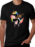 Unicorn Violin Player Graphic T-Shirt product image 1