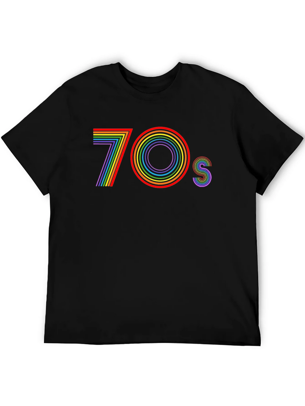 Retro 70s Rainbow T-Shirt - Vintage Style Tee product image 5