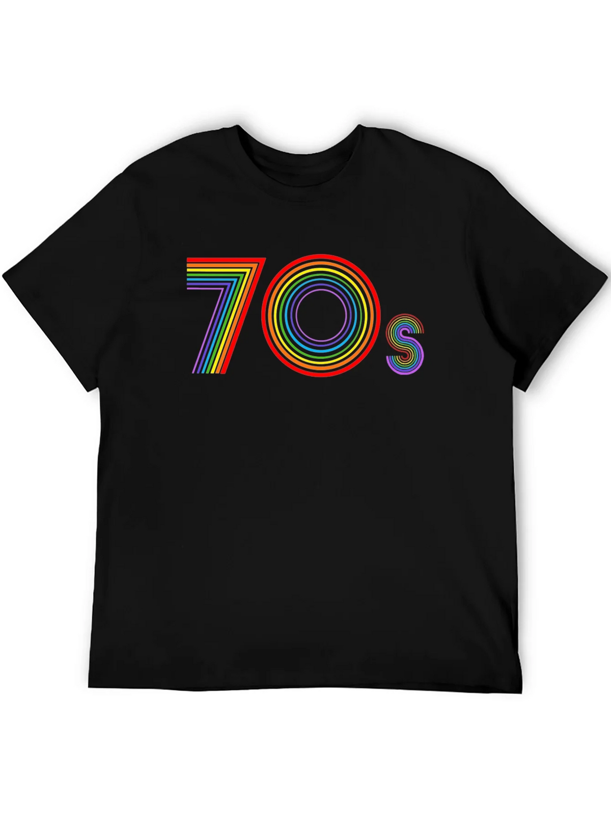 Retro 70s Rainbow T-Shirt - Vintage Style Tee product image 5