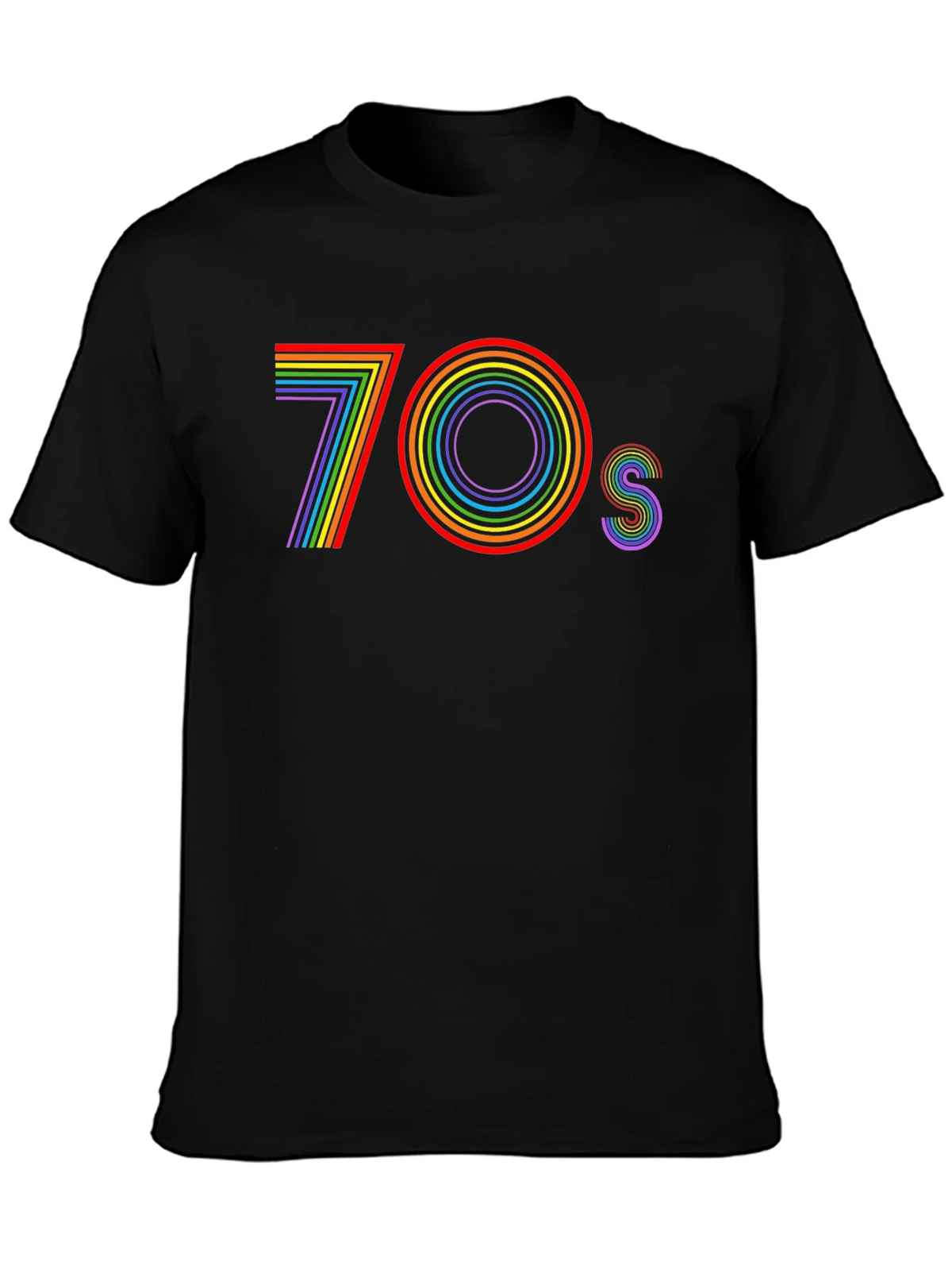 Retro 70s Rainbow T-Shirt - Vintage Style Tee product image 3