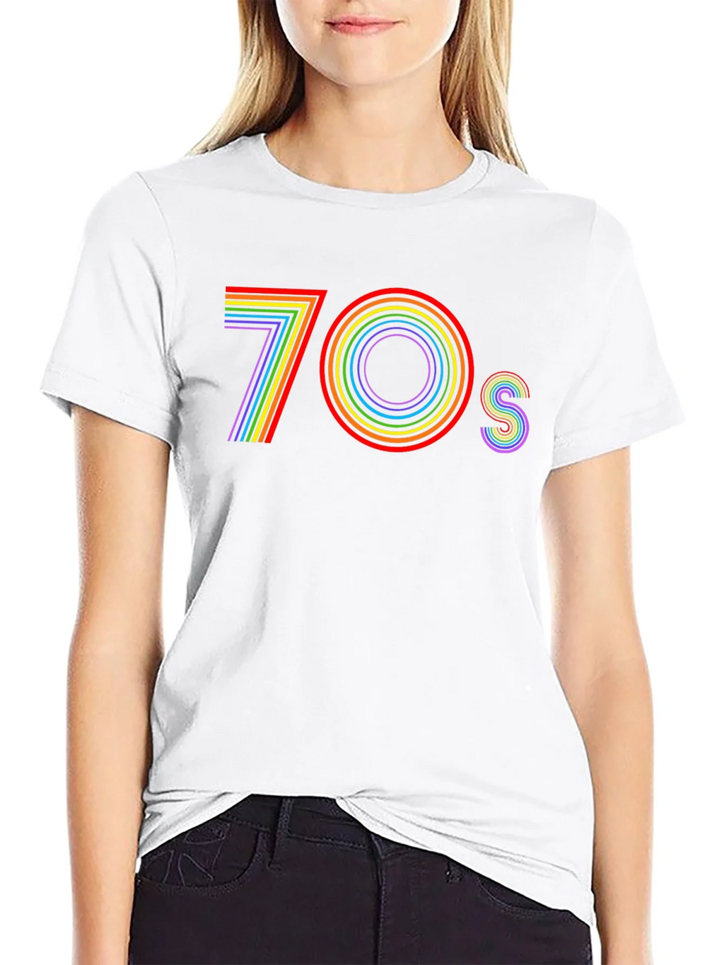 Retro 70s Rainbow T-Shirt - Vintage Style Tee product image 8