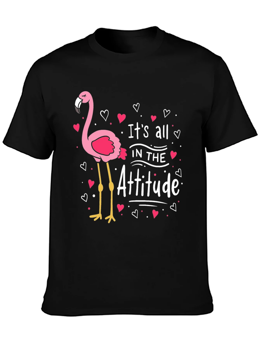 Flamingo Attitude Graphic T-Shirt product image 3