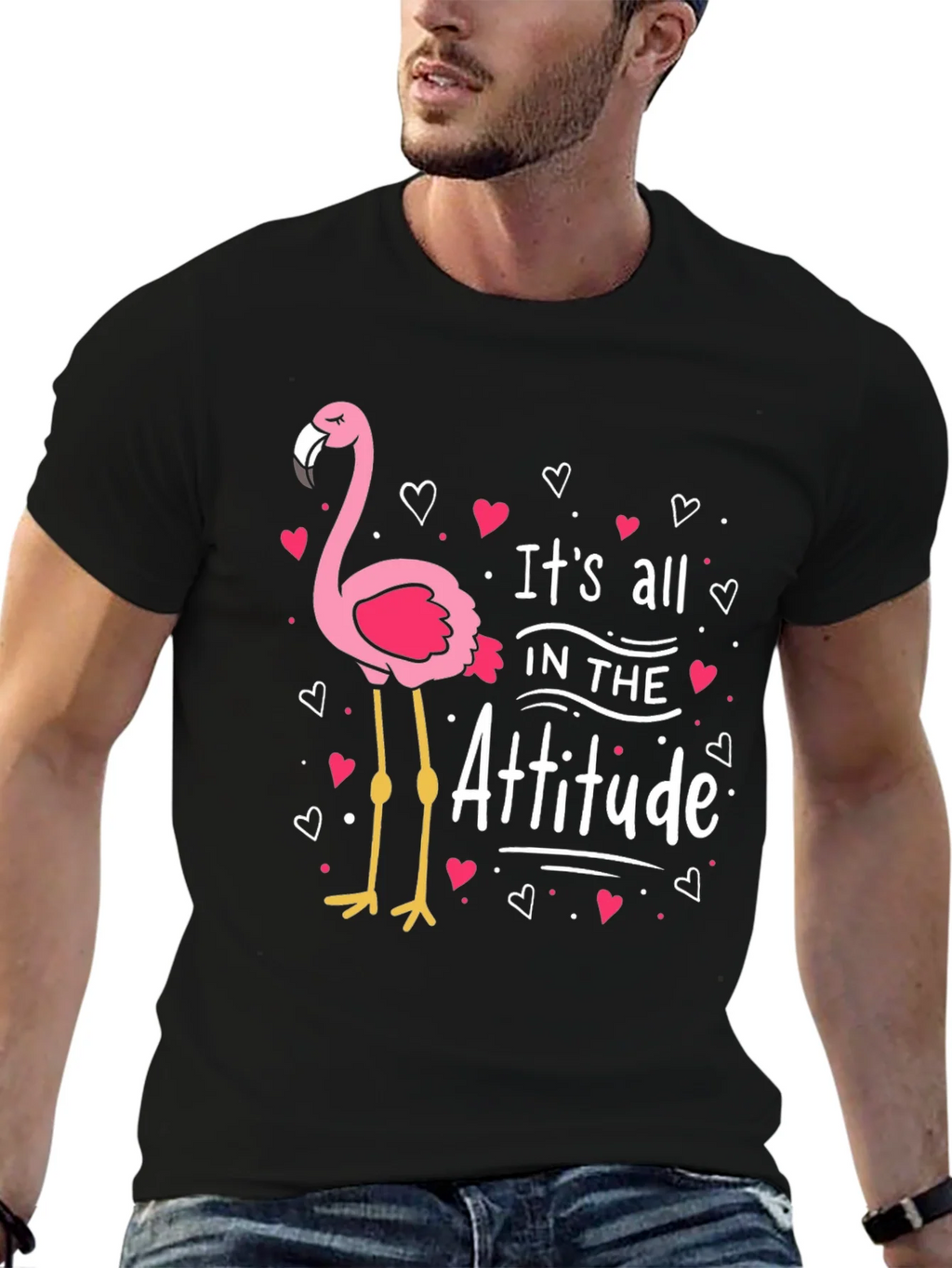 Flamingo Attitude Graphic T-Shirt product image 6