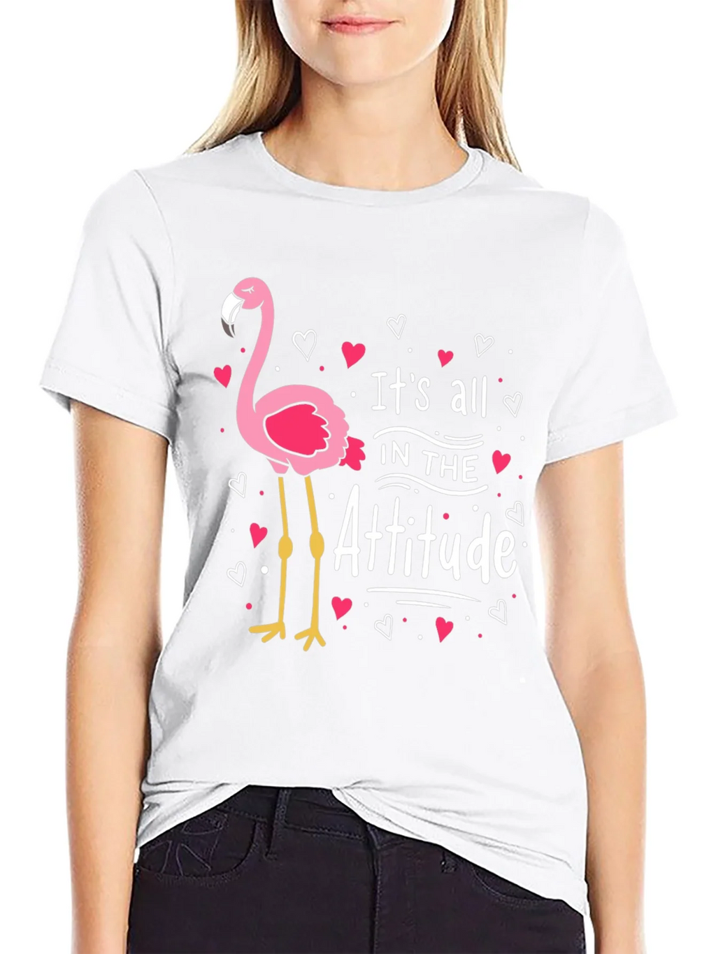 Flamingo Attitude Graphic T-Shirt product image 8
