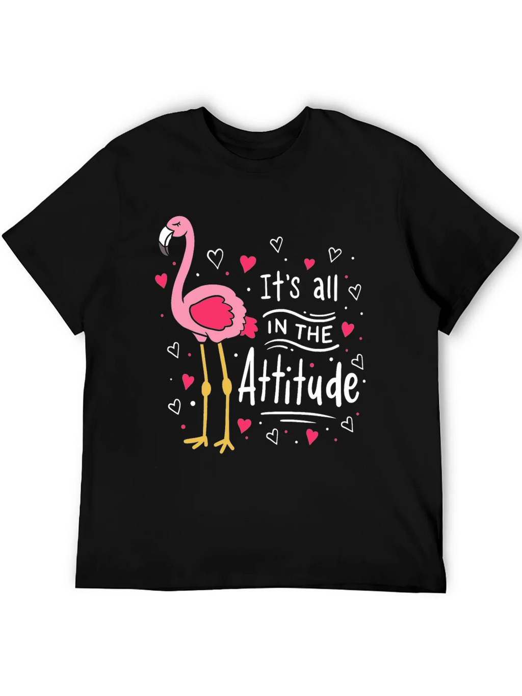 Flamingo Attitude Graphic T-Shirt product image 5