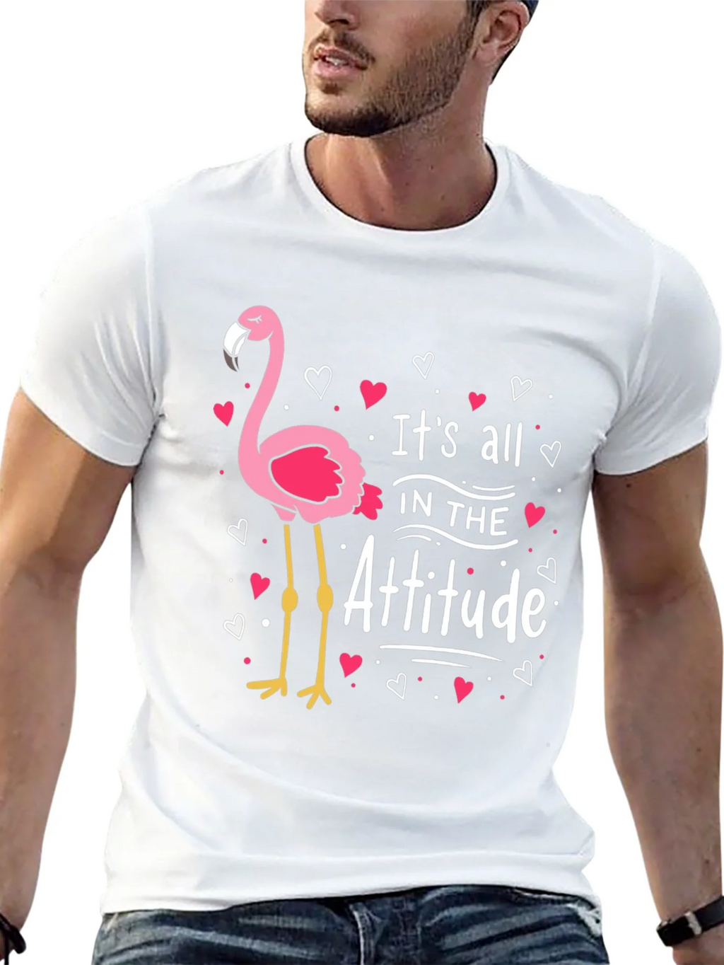 Flamingo Attitude Graphic T-Shirt product image 12