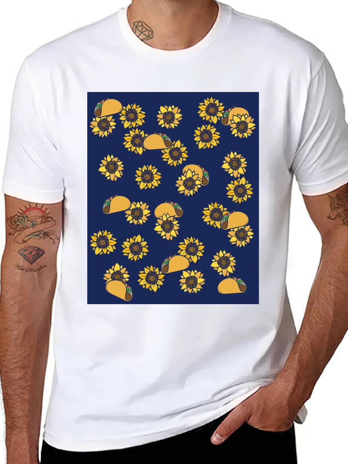 Sunflower Taco Print T-Shirt product image 3