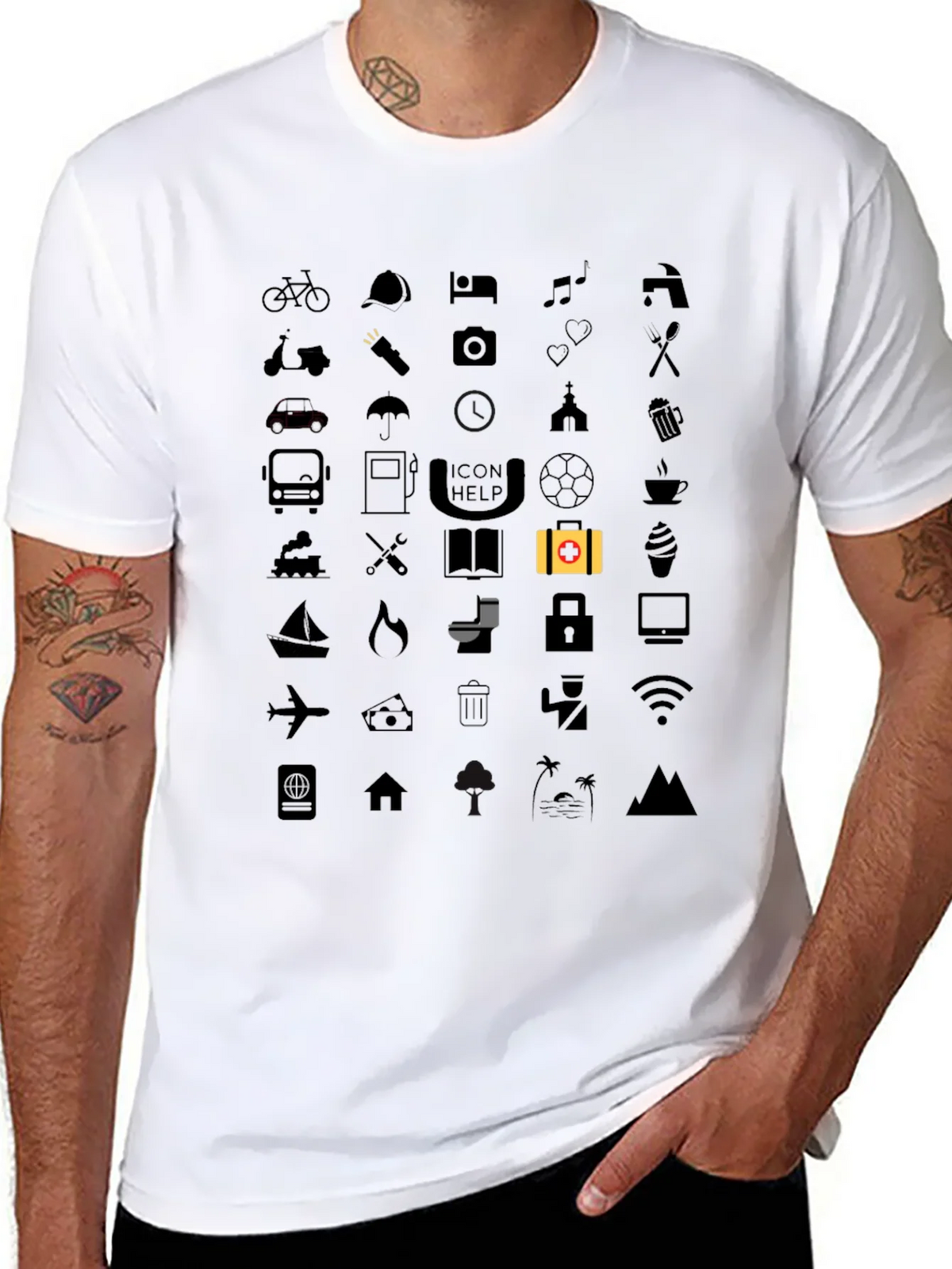 Icon Help T-Shirt - Soft Cotton Tee product image 7