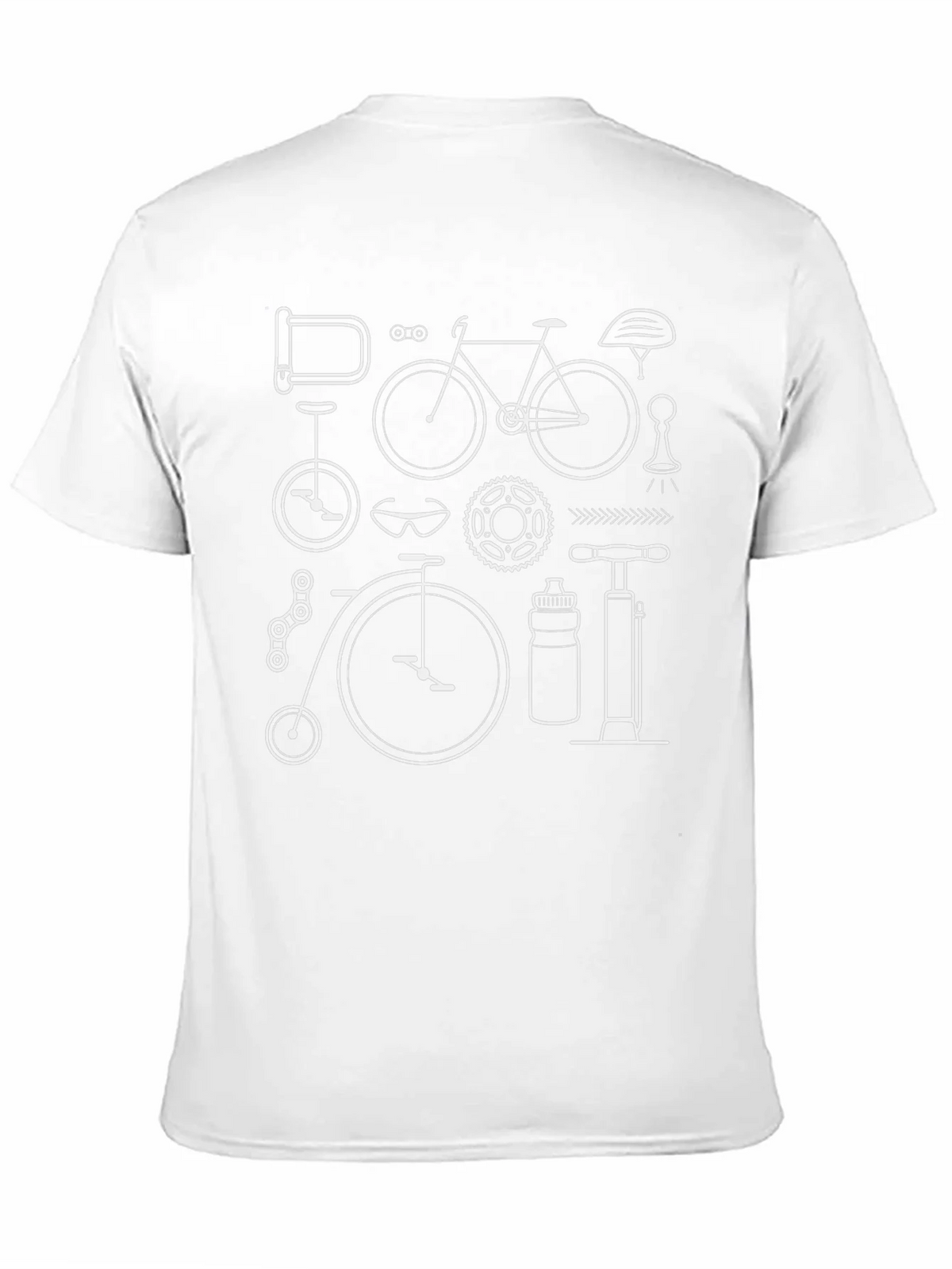Bike Parts Black Graphic Tee - Cycling Enthusiast Apparel product image 10