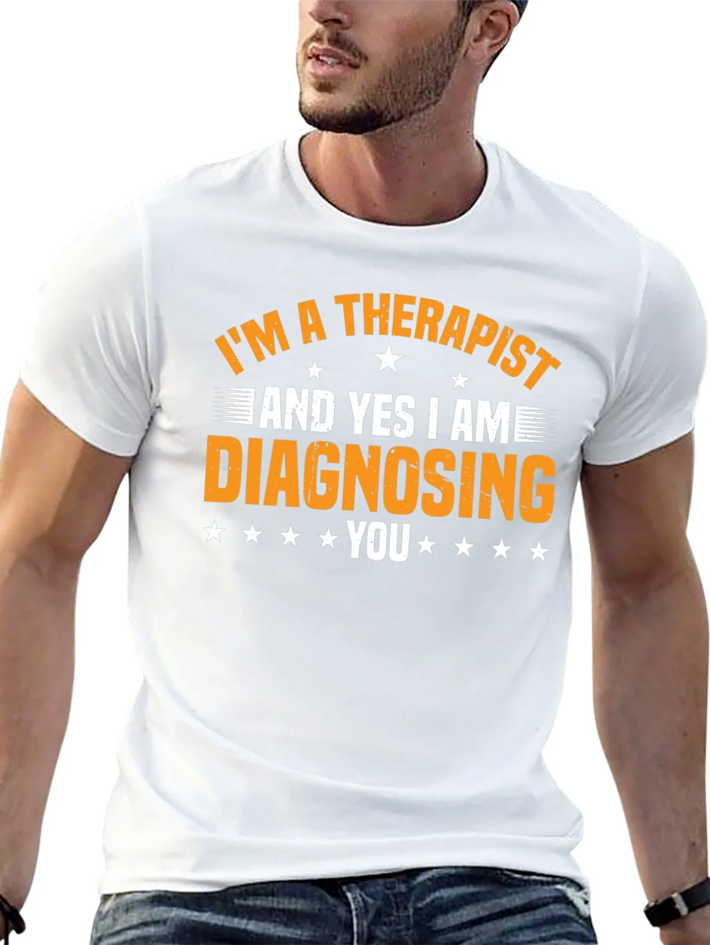 Therapist Diagnosing Funny Graphic Tee product image 11