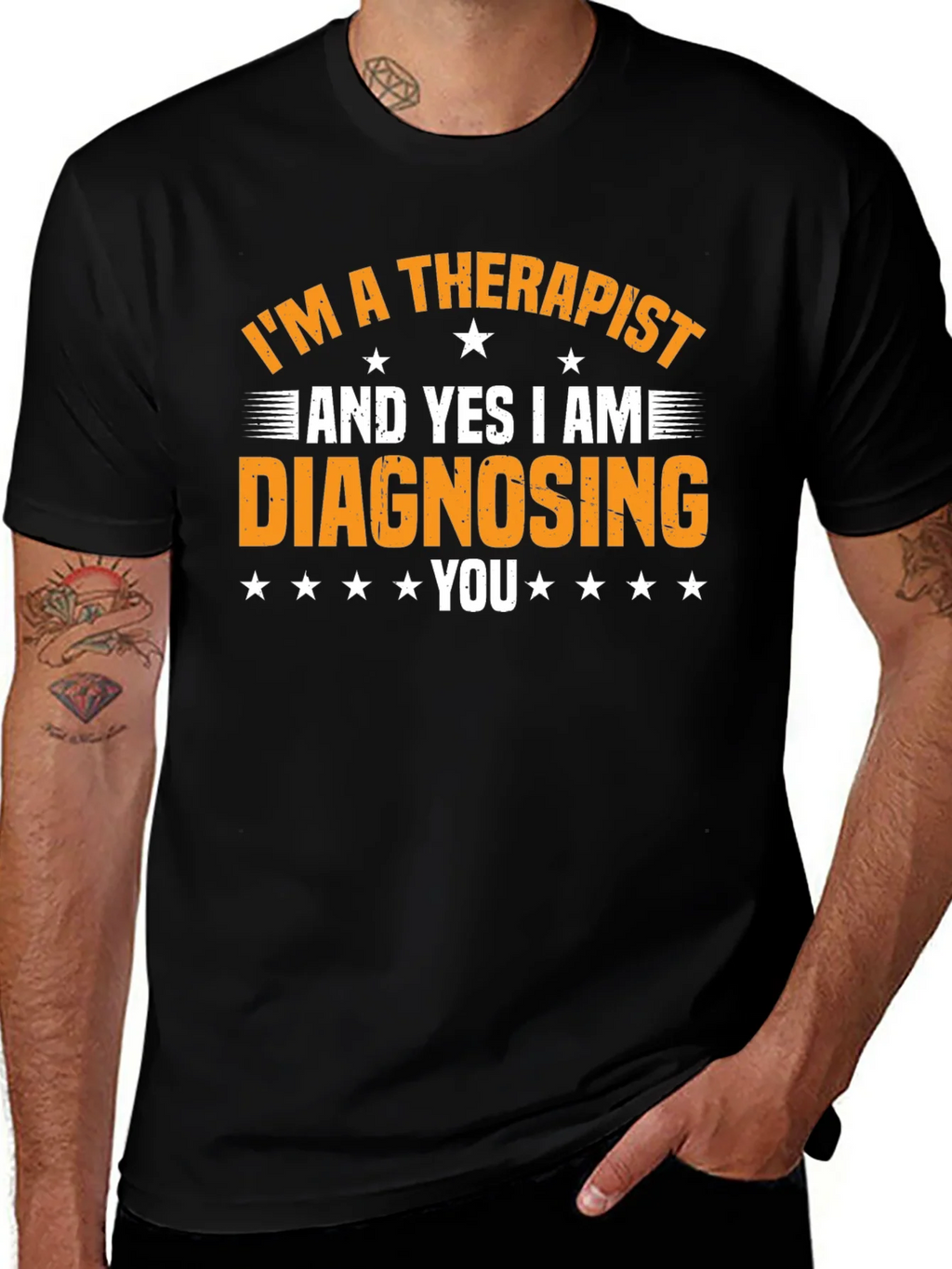 Therapist Diagnosing Funny Graphic Tee product image 1