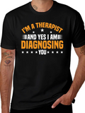 Therapist Diagnosing Funny Graphic Tee product image 1