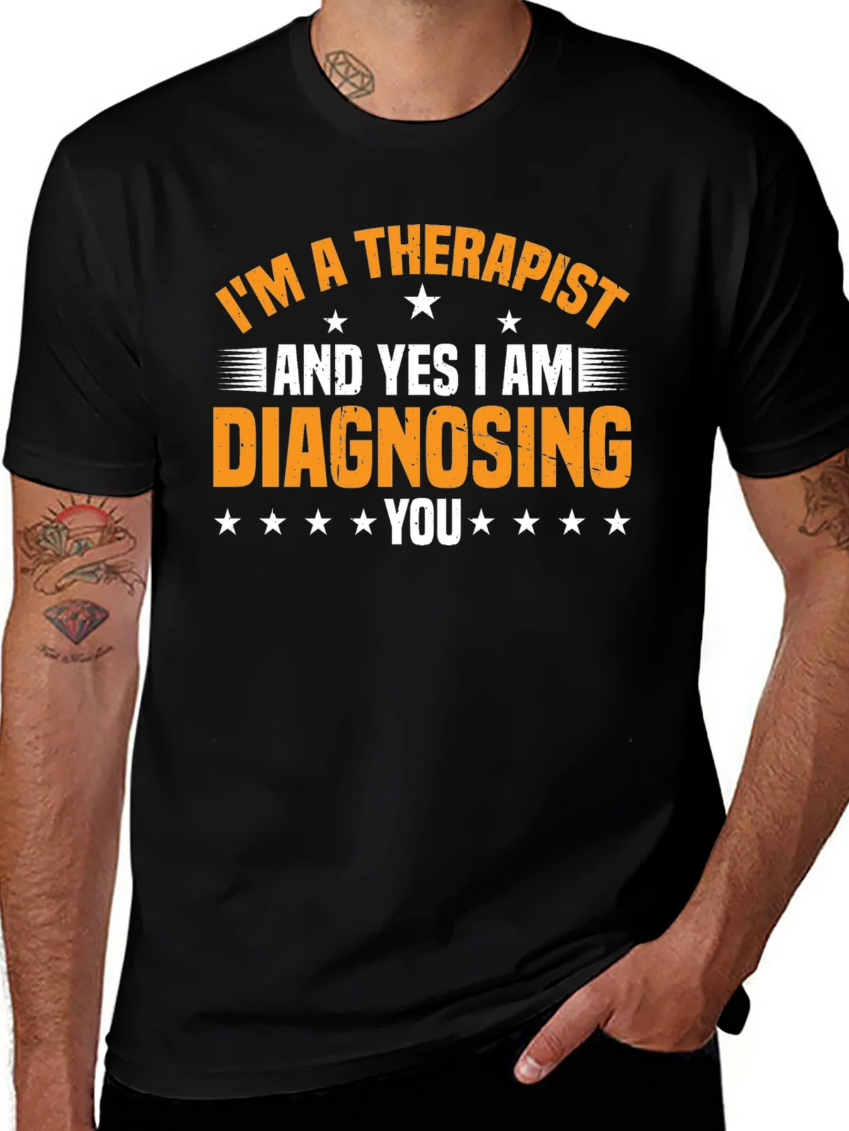 Therapist Diagnosing Funny Graphic Tee product image 1