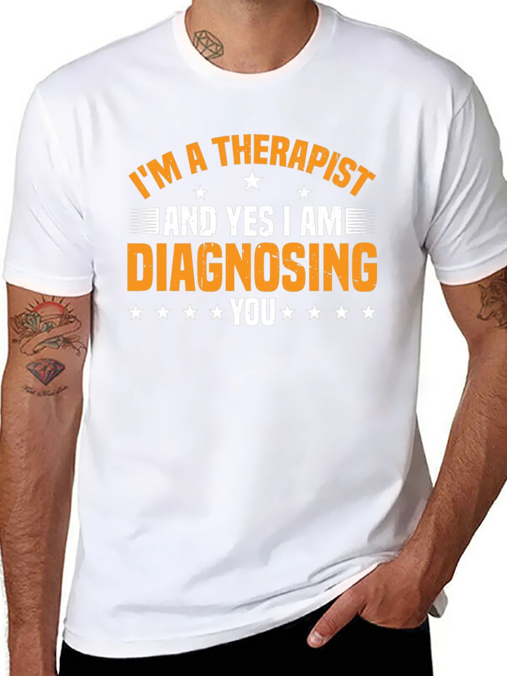 Therapist Diagnosing Funny Graphic Tee product image 7