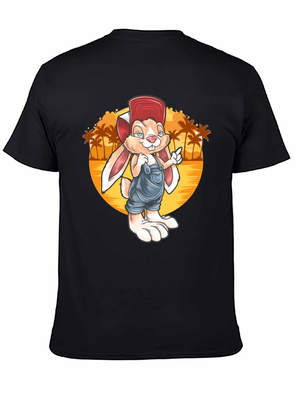 Cartoon Rabbit Graphic Tee - Retro Style product image 4