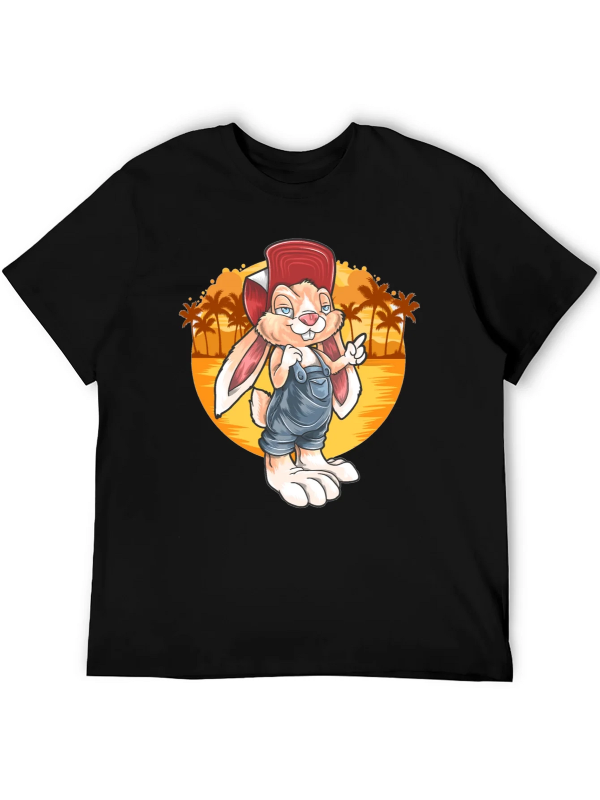 Cartoon Rabbit Graphic Tee - Retro Style product image 5