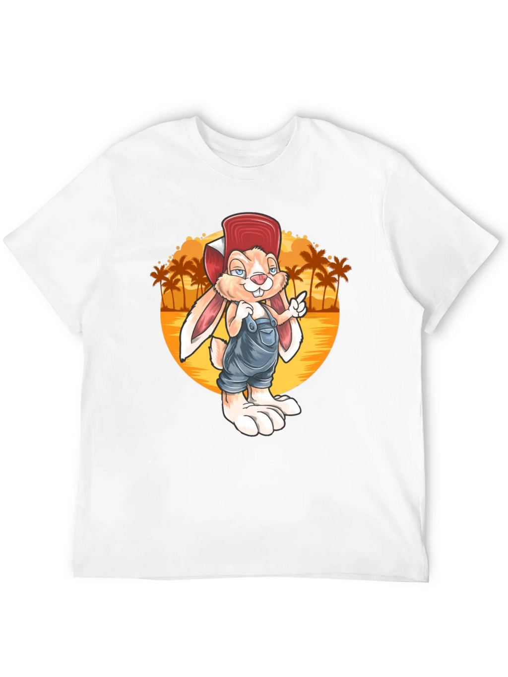 Cartoon Rabbit Graphic Tee - Retro Style product image 11
