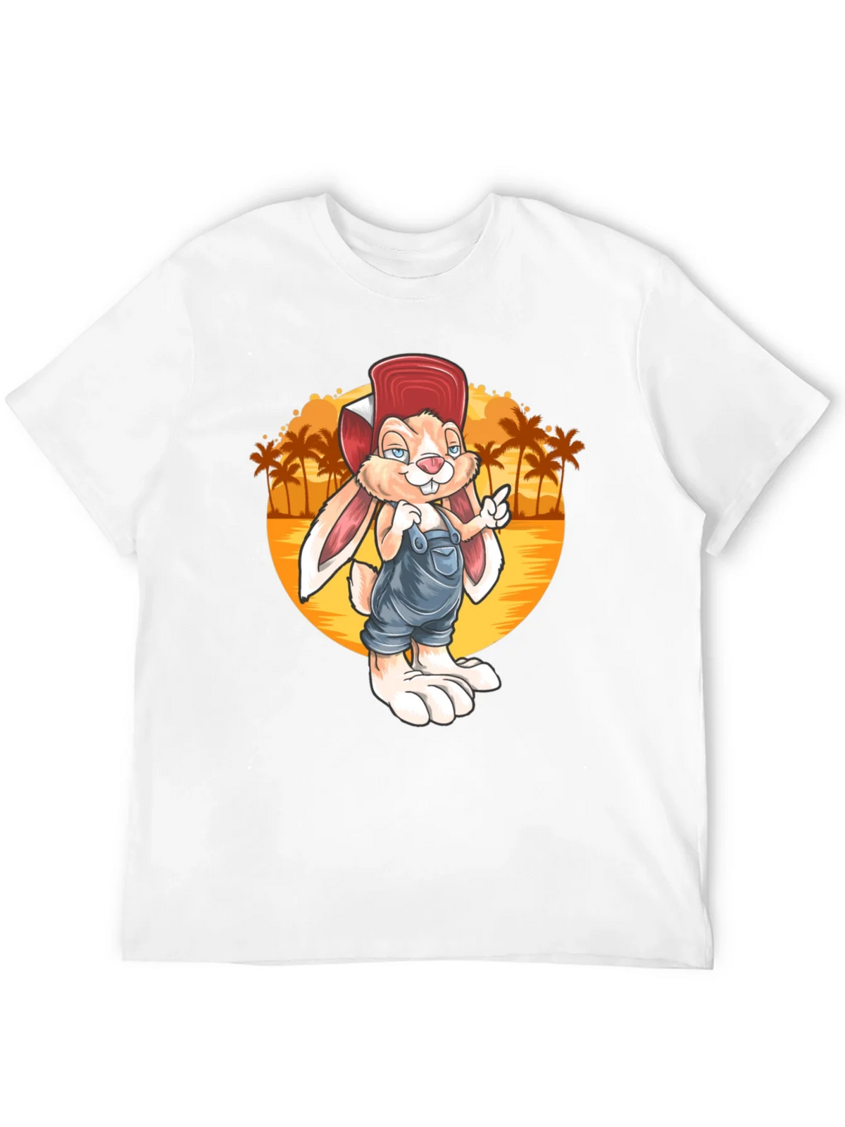 Cartoon Rabbit Graphic Tee - Retro Style product image 11