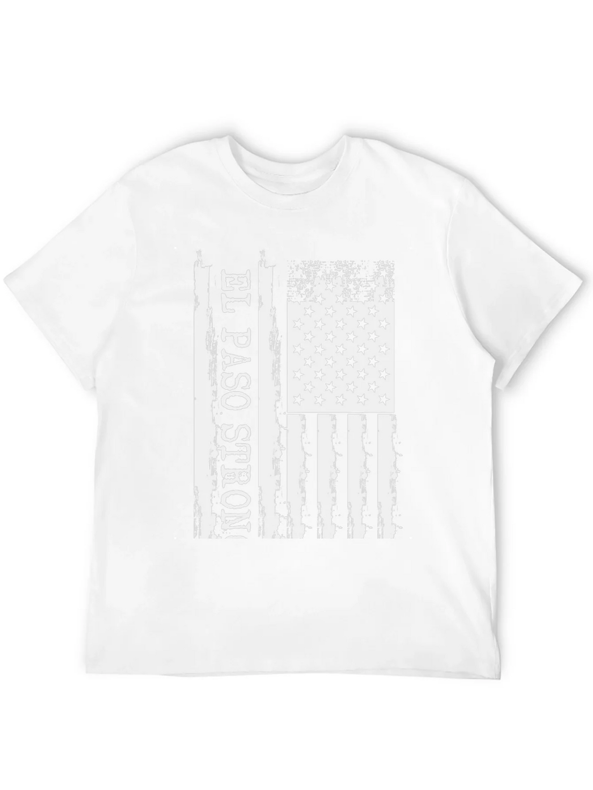 El Paso Strong American Flag Distressed T-Shirt product image 11