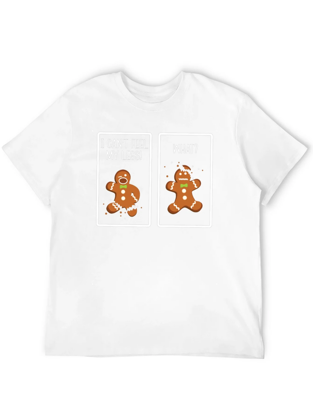 Funny Gingerbread Man T-Shirt - Cant Feel My Legs! product image 7