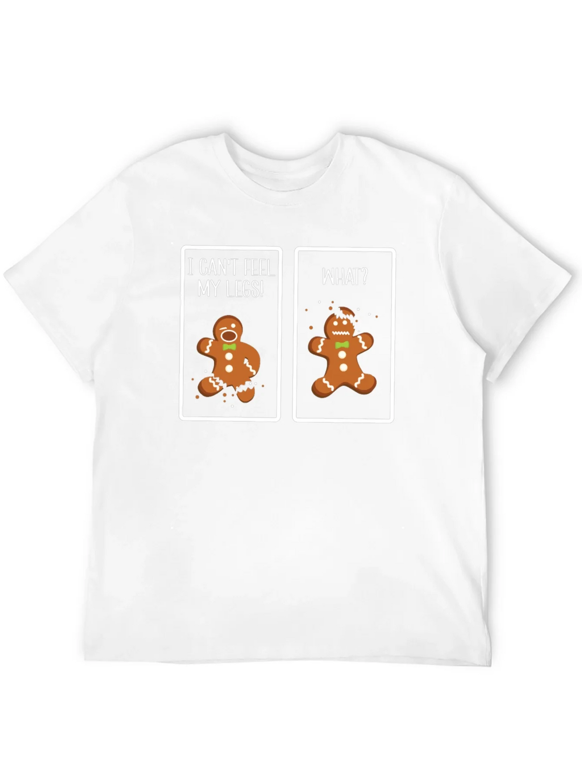 Funny Gingerbread Man T-Shirt - Cant Feel My Legs! product image 7