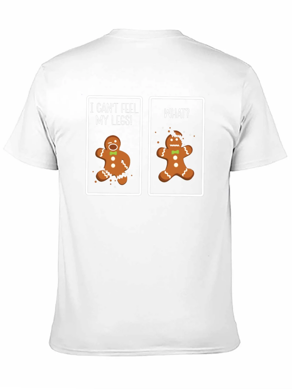 Funny Gingerbread Man T-Shirt - Cant Feel My Legs! product image 6