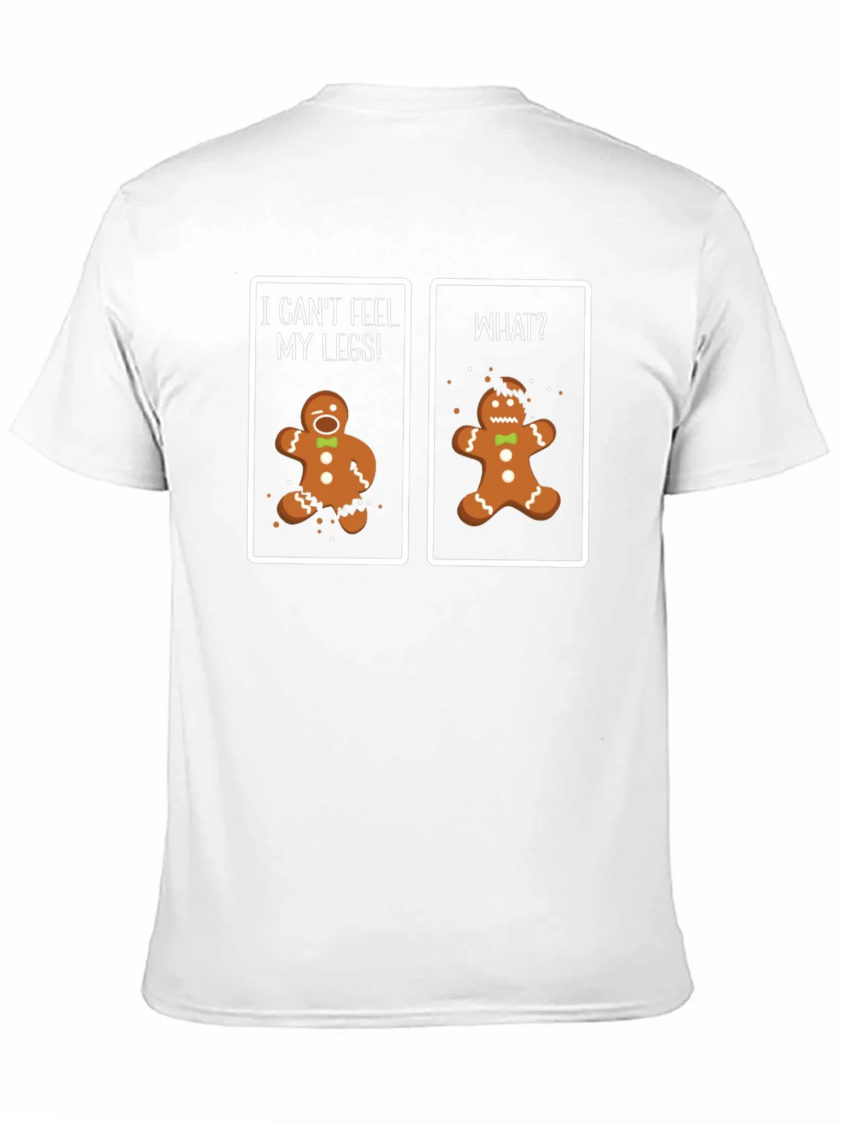 Funny Gingerbread Man T-Shirt - Cant Feel My Legs! product image 6