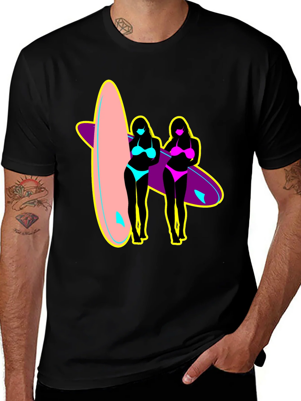 Surf Style Graphic Tee - Retro Summer Vibes product image 1