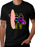 Surf Style Graphic Tee - Retro Summer Vibes product image 1