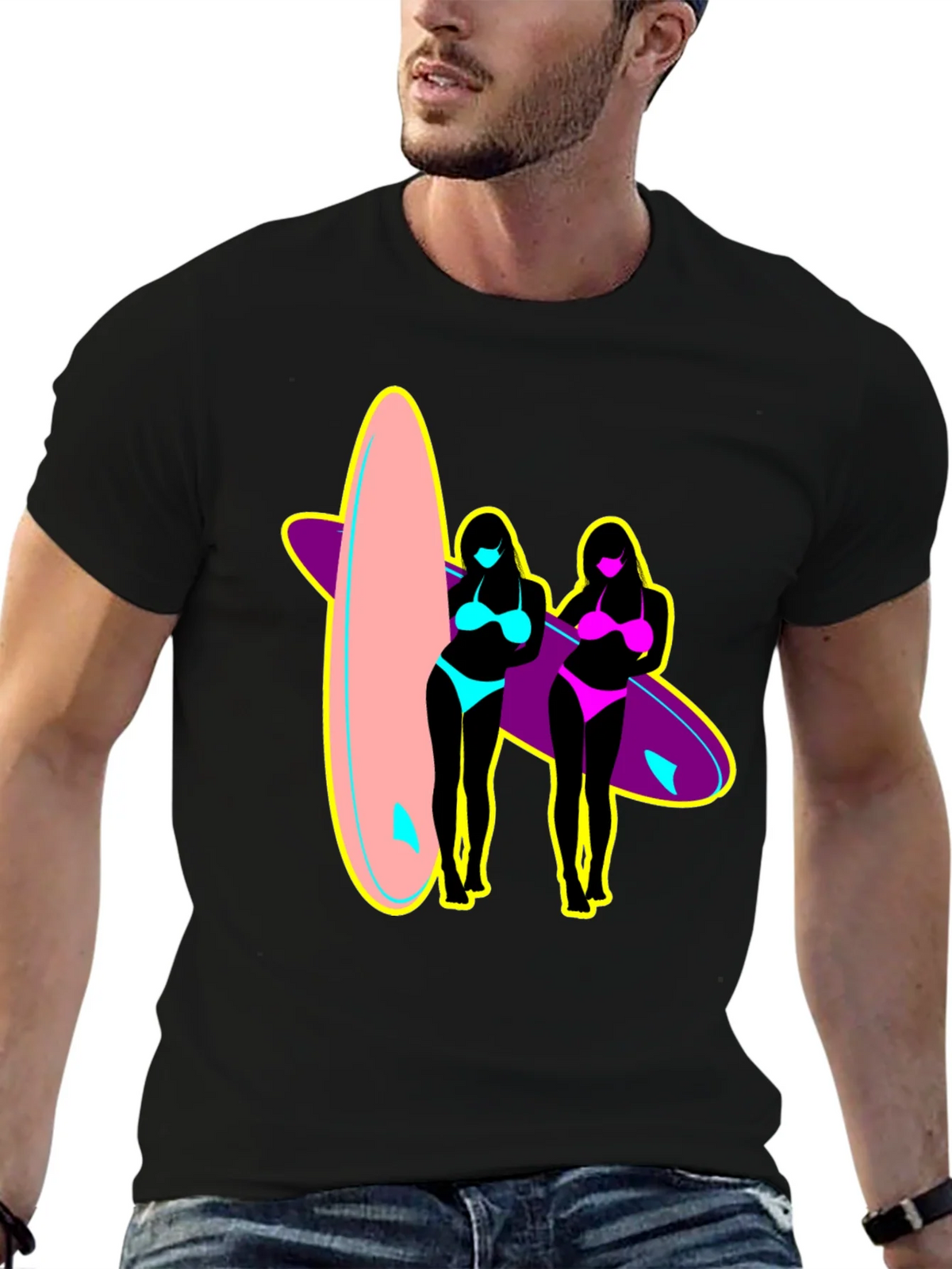 Surf Style Graphic Tee - Retro Summer Vibes product image 6
