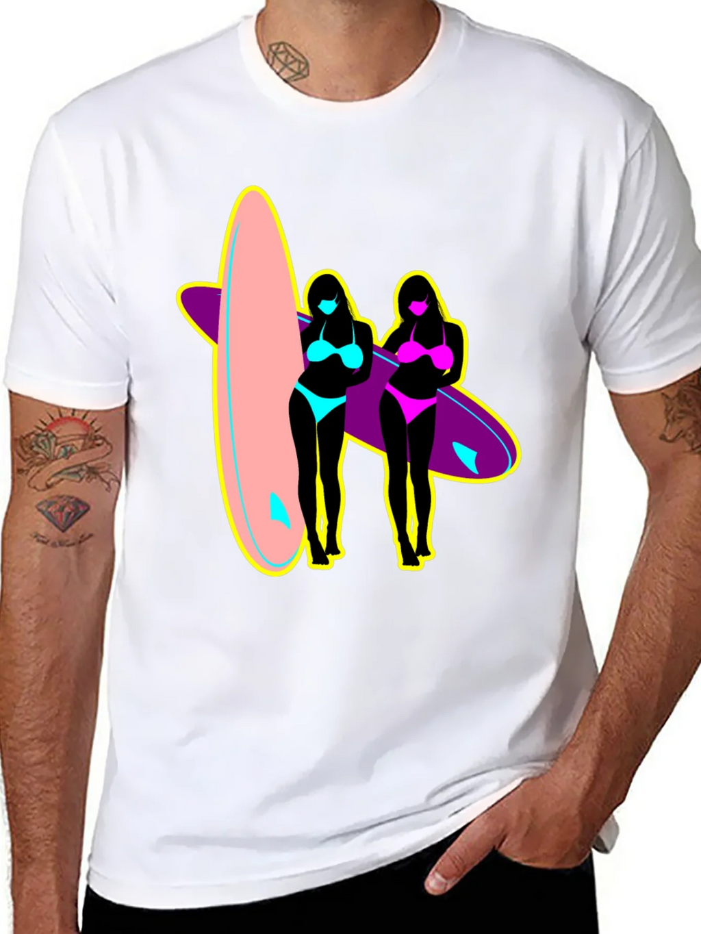 Surf Style Graphic Tee - Retro Summer Vibes product image 7