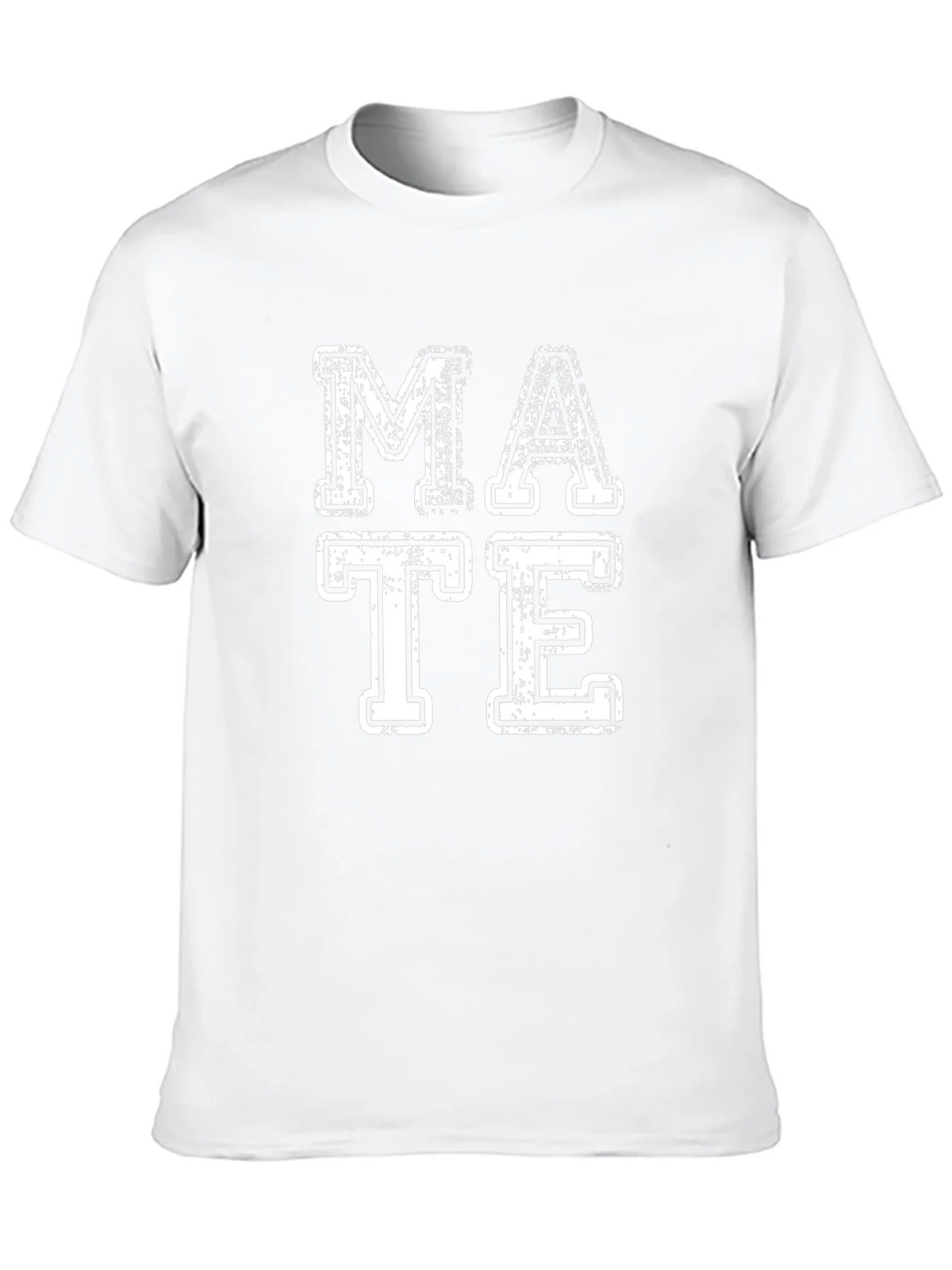 Retro MATE Graphic Print Black Crew Neck T-Shirt product image 9