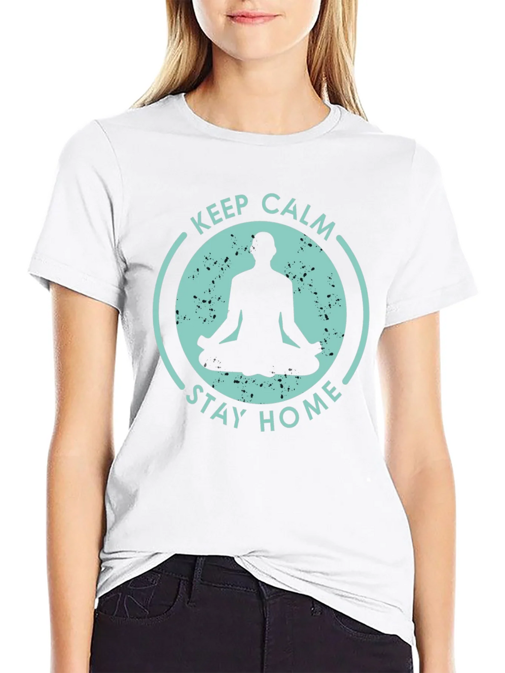 Keep Calm Stay Home T-Shirt - Yoga Meditation Tee product image 6